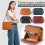 Sac bandoulière cuir 3 couches multiples 2