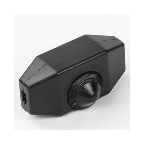 6pcs 1-60W Dimmable LED Dimmer (Rotary Dimmer) LED Dimmable, On/Off, 220-230V, CE Inline Switch, Black 1
