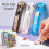 Agrafeuse portable avec 100 clips réutilisables 2