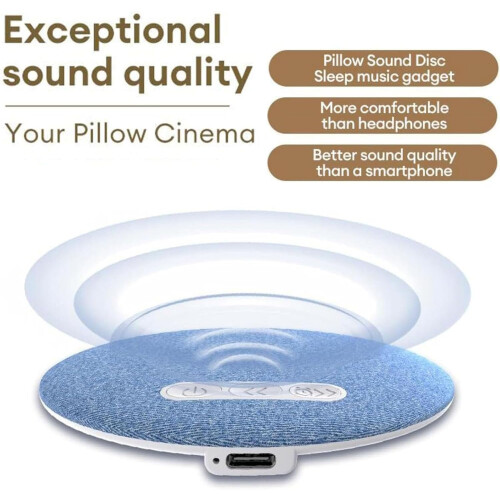 Oreiller Bluetooth conduction osseuse, pour dormeurs latéraux 1
