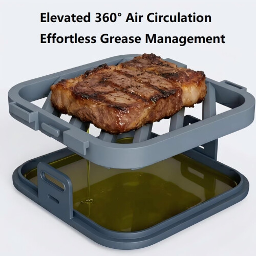 Grille silicone surélevée pour friteuse et four 1