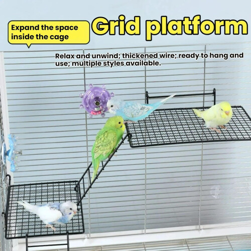 Platformă Cușcă Animale Mici, Plasă Metal, Scară, Pentru Hamster 2
