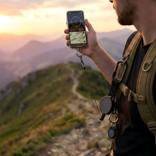 Lanière rétractable anti-vol pour téléphone 2
