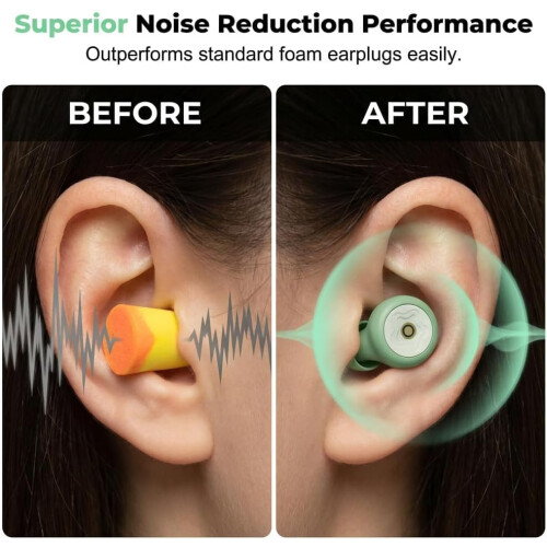 5 párů opakovaně použitelných špuntů do uší, 50dB 2