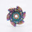 Fialovozelený kovový fidget spinner, těžký 6
