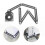 Upgrade Universal Ruler with Tile Positioning, Aluminum Multi Angle Template Laser Scale 6