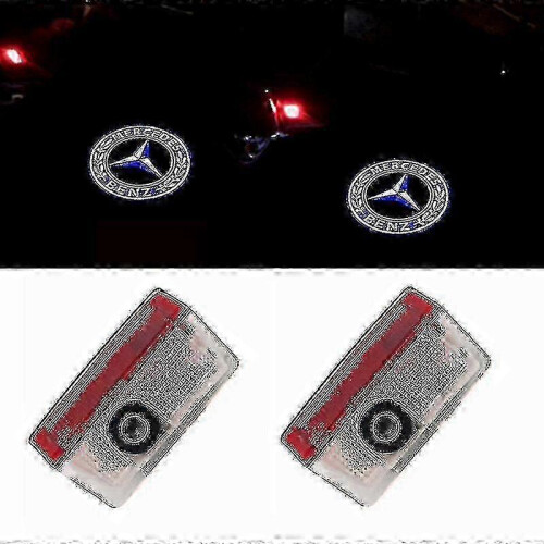 2x Car Door LED Logo Projector Light for Mercedes-Benz GLS/GLC/GLB/GLA/A/B/C/E-Class
