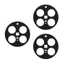 Camera Lens Case for VIVO X200 Pro 3Pcs Matte Anti-Scratch Phone Cover Lens Film Shockproof