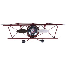 Retro Aircraft Clock, Living Room, Dining Wall, Wall Decoration, Wall Hanging, Iron Ornamental Clock