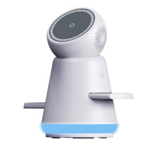 Cargador Inalámbrico 3 en 1 de 25 W con Soporte de Carga Rápida Magnético y Cargador de Escritorio Giratorio para Smartphone