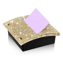 Porta-Blocos de Notas Autoadesivos de Strass 4 X 4 Polegadas Dispensador de Porta-Notas Memorando Porta-Notas Pegajosas Dispensador de Notas Pegajosas