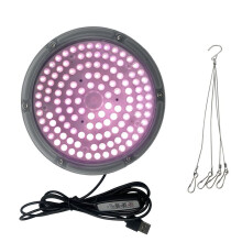 120 Leds Full-Spectrum Growth Lamp 2/4/8-Hour Timing and 4 Brightness Settings for Indoor Hydroponic and Plant Black