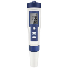 5 in 1 Digital PH TDS EC Meter Pen Salinity Temperature Tester Conductivity Filter Purity with Backlight for Water