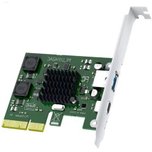 Karta Rozszerzeń 2-Portowa 10 Gb USB 3.1 Gen2 (Typ C) do PCIe X4, Szybki Adapter USB do Komputerów Stacjonarnych do Modernizacji Płyty Głównej