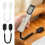4 Pcs Anti Lost Rope Hook Remote Control Holder Lanyard Security Cable Multi Purpose Hooks Home Storage Ganization Black 3