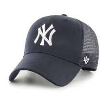 NY Yankees Branson Trucker Snapback Cap Navy White