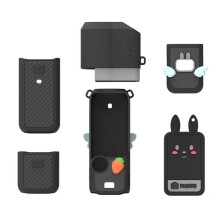 For POCKET 3 Sports Camera Protective Cover Accessories Soft Silicone Cover Anti Drop Protection Screen Body Black