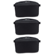 3X Universal Insert Partition Vadderad Kameraväska Stötsäkert ärmskydd för Dslr Slr-Kamera (Svart)