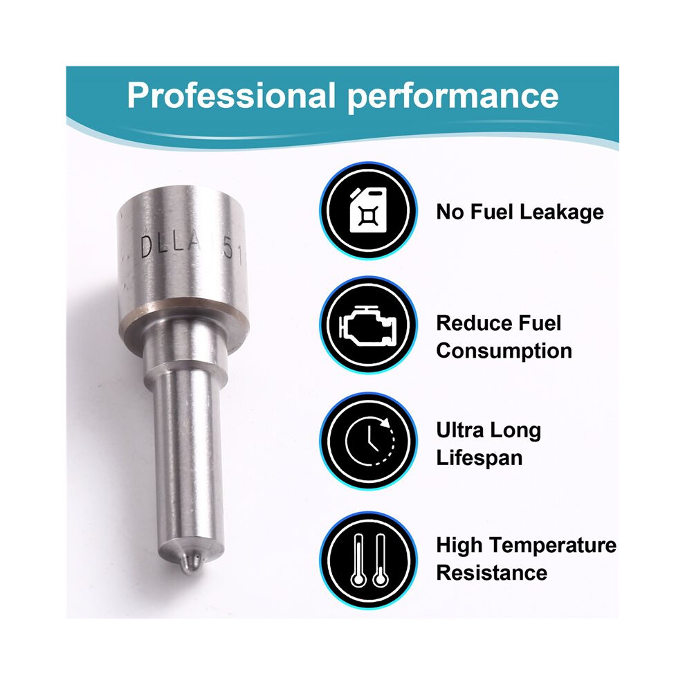 6Pcs Dlla151p2240 New Common Rail Injector Nozzle Fuel Sprayer For Injector 0445120277/397 4713230306649
