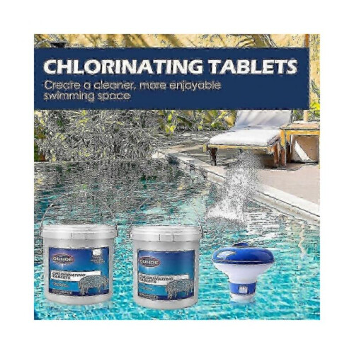 Hot tub cleaning 300pcs chlorine tablets floating 2