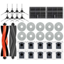 Pièces Détachées pour Aspirateur Robot pour L40 Ultra AE / L40 Ultra ce: Brosses Latérales Principales, Lingettes de Nettoyage, Filtres, Sacs à