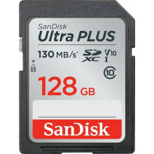 Sandisk 128GB Ultra Plus 130mb/s SDXC Class 10 - Refurbished