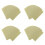 60pcs Crystal Clear Round Stickers 19mm Stick Adhesive Seal Label 1