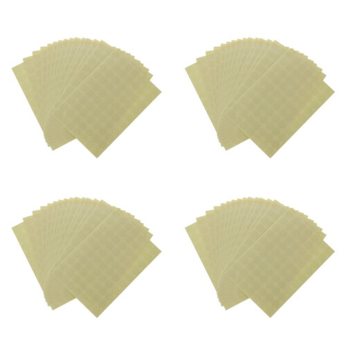 60pcs Crystal Clear Round Stickers 19mm Stick Adhesive Seal Label