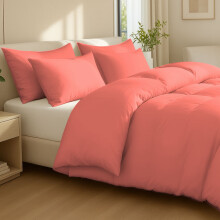 Super King (220x260cm) Coral Egyptian Cotton Set