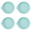 4Pcs Silicone Cake Pan Round Cake Layer Set Silicone Bakeware Mold for Baking Tool Rainbow Cake and Mousse, , 6Inch 1