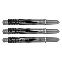 (45mm, Black/Grey) Harrows Supergrip Ignite Darts Shafts