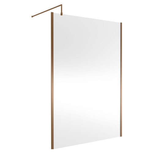 Balterley Balterley Framed Wetroom Screen, 1400mm, Brushed Bronze