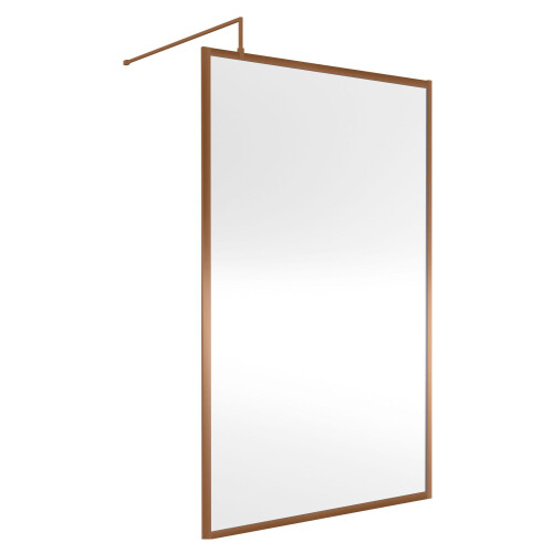 Balterley Balterley Framed Wetroom Screen, 1200mm, Brushed Bronze