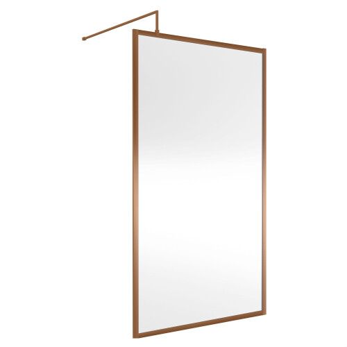 Balterley Balterley Framed Wetroom Screen, 1100mm, Brushed Bronze