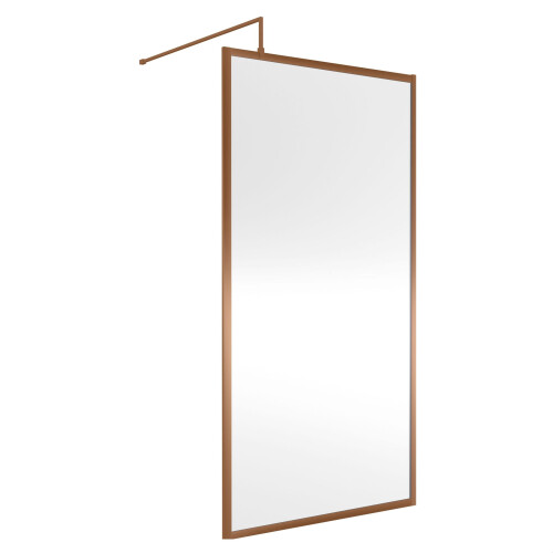 Balterley Balterley Framed Wetroom Screen, 1000mm, Brushed Bronze