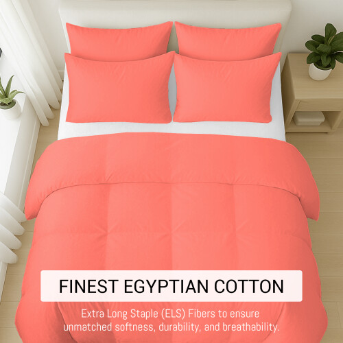 King (220x260cm) Coral Egyptian Cotton Set 1