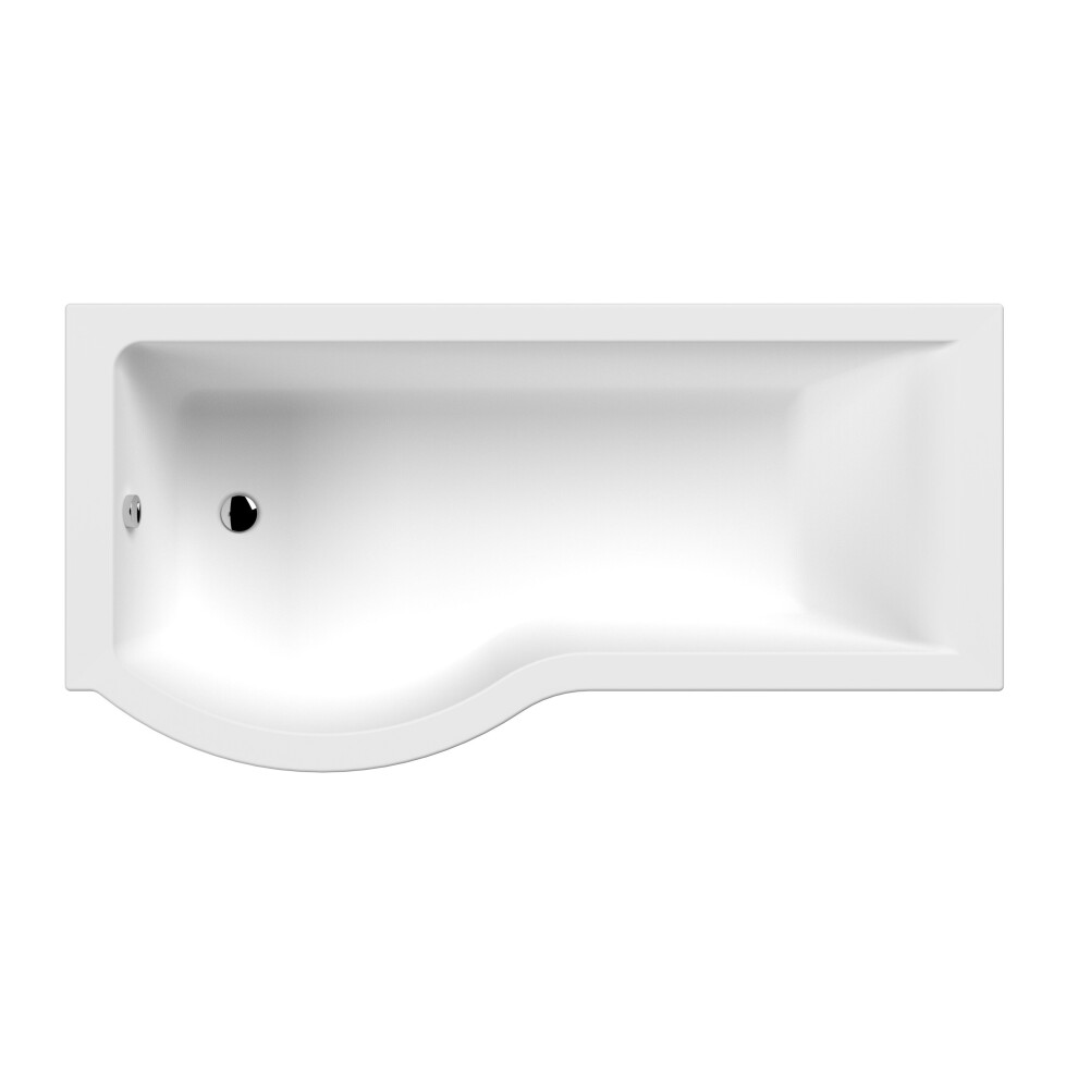 Balterley P Shaped Shower Bath Lh 1700X900x740x565