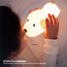 Puppy Night Light Animal Lamp Silicone LED Touch Sensor Dog Night Lamp Children Kid Bedside Bedroom Decor Birthday Gifts