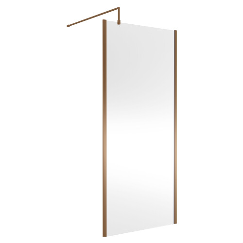 Balterley Balterley Framed Wetroom Screen, 900mm, Brushed Bronze