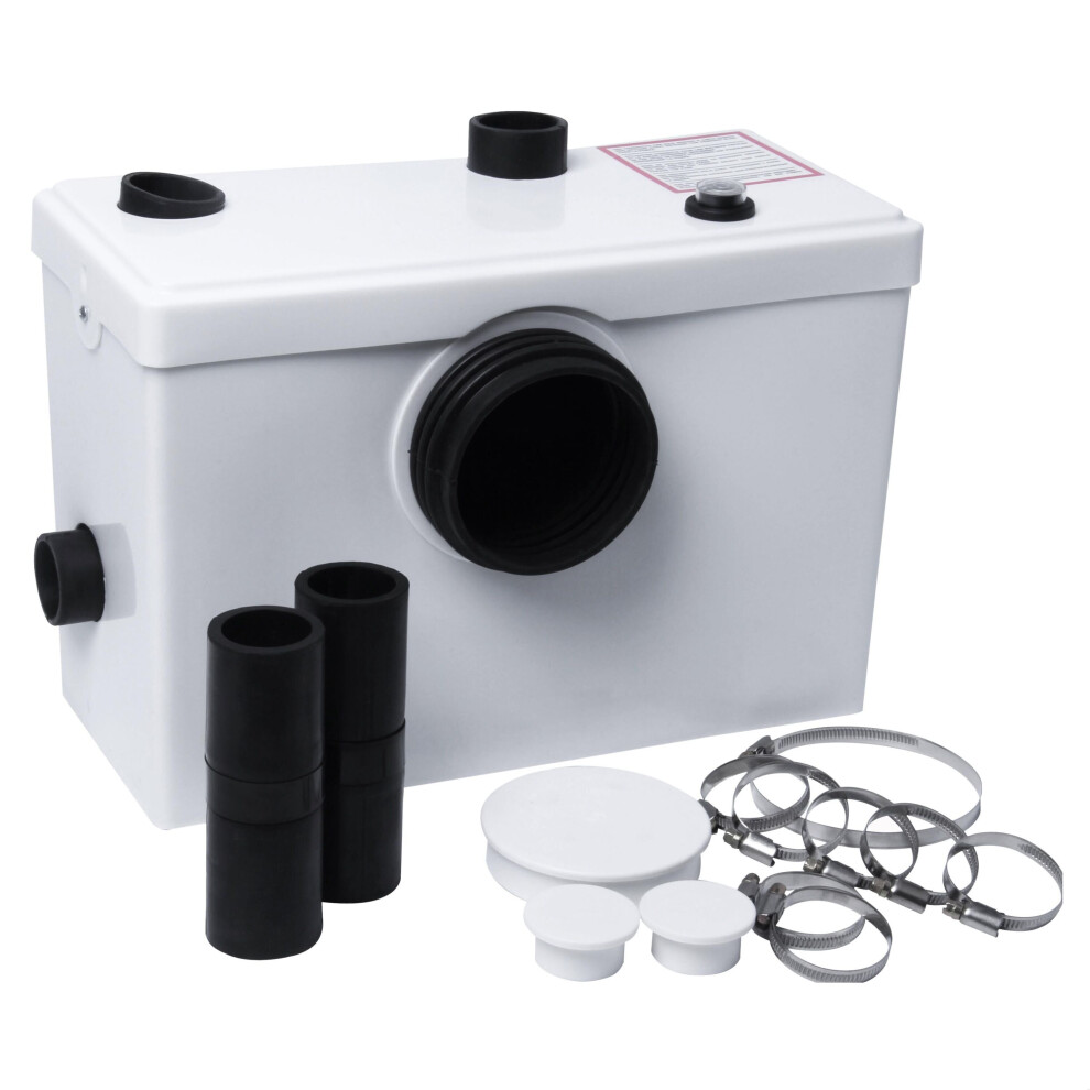 Bathroom 3 Inlet Macerator Waste Pump System, 600W, 270 X 398 X 230Mm, White 5056817769260