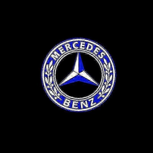 2x Car Door LED Logo Projector Light for Mercedes-Benz GLS/GLC/GLB/GLA/A/B/C/E-Class 1