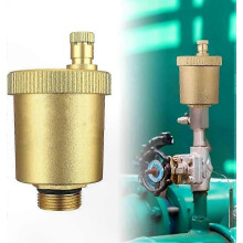 1 Inch Brass Automatic Bleed Valve for Heating Systems, Air Release & Compatibility