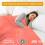 Single (220x260cm) Coral Egyptian Cotton Set 4
