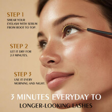 (4ml) Eyelash Serum Lengthening Thickening Curling Gentle Nourishing Daily Use Smudge-Proof Eyebrow Enhancer