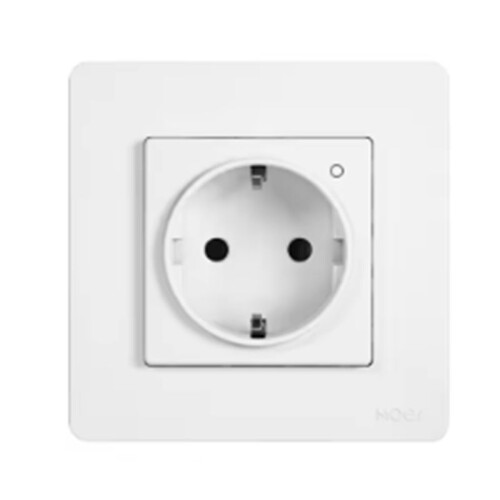 Tuya ZigBee  Socket EU Wall Embedded Outlet  Monitor Indicator App Remote Control for Alexa  Home White