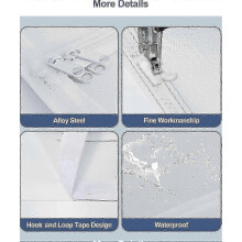 2026 Door Fits Door Size 100cm x 210cm, Reinforced Pet Proof Door Screen, Double Zipper Door Screen Net