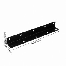 4 Pieces L-Shape Corner Brackets for Shelf Support 90 Degree Angle Brackets for Furniture and Shelves