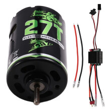 540 Motor Escovado RC Crawler Motor ESC Controlador de Velocidade Elétrico Escovado BEC para Carro RC 1/10 /AXIAL/HSP 27T