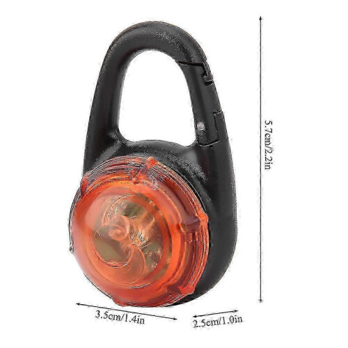LED Dog Collar, Light-Up Night Safety Pendant, Orange 2