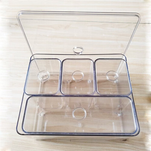 Clear Drawer Organizer Sets Plastic Storage Box Stationery Makeup Organizer Boxes Transparent Storage Box Bins 2
